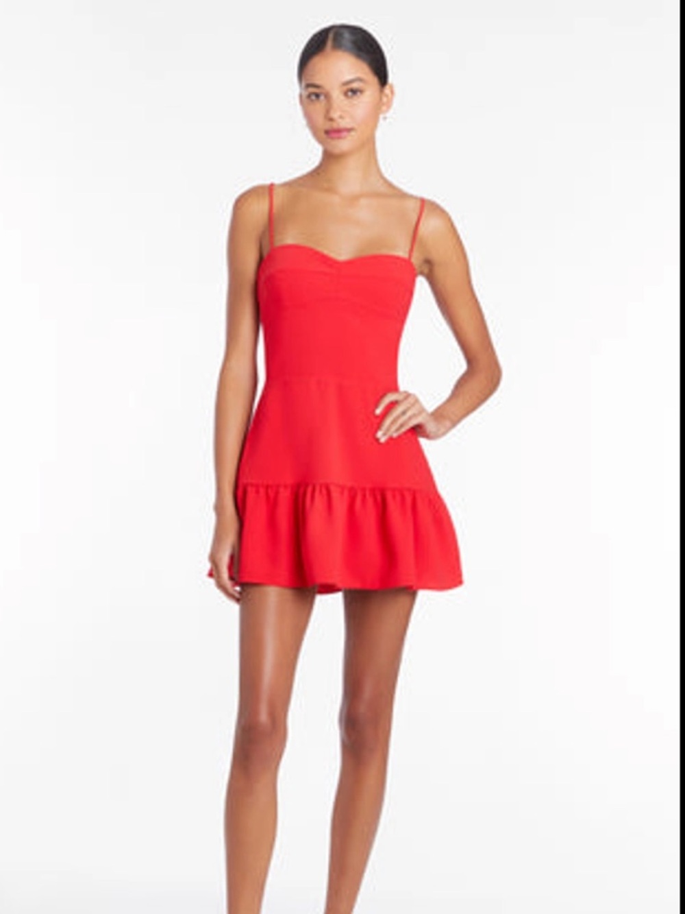 Amanda Uprichard Red Spaghetti Strap Dress NWT